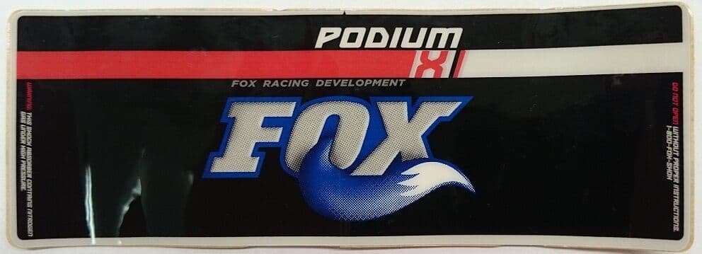 Decal: '06 Podium X, Reservoir (6.25 X 2.15)