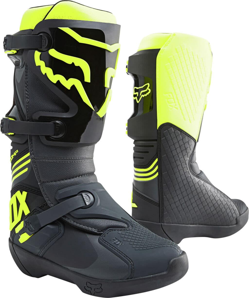 FOX Comp Boot - BLACK/YELLOW MX