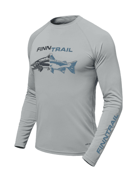 Finntrail Longsleeve Wave Fish Grey