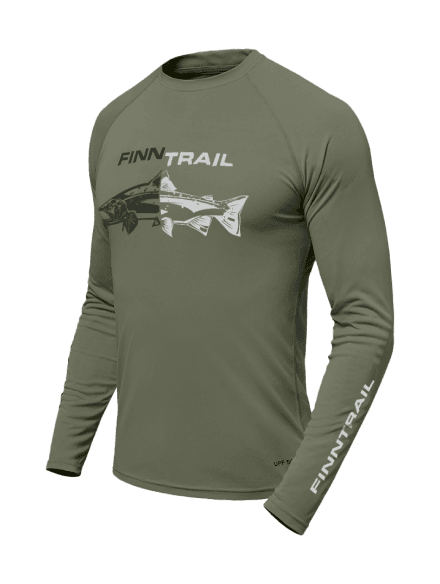 Finntrail Longsleeve Wave Fish Khaki