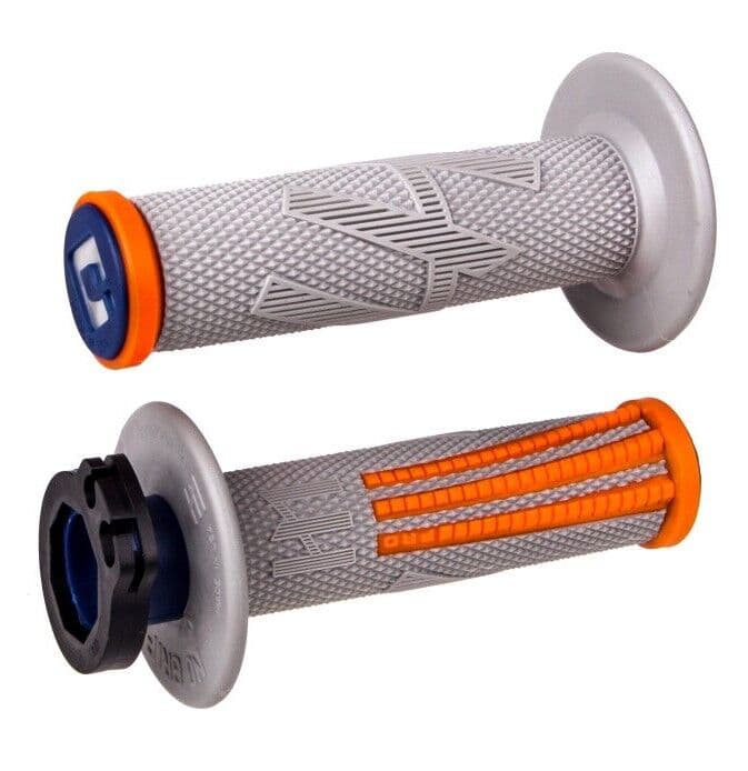 ODI GRIPS PRO MX Lock-on v2 EMIG 4-Stroke Gray/Orange