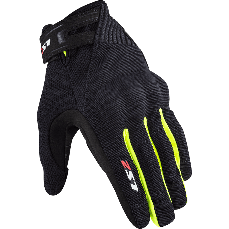 LS2 DART 2 MAN GLOVES BLACK H-V YELLOW