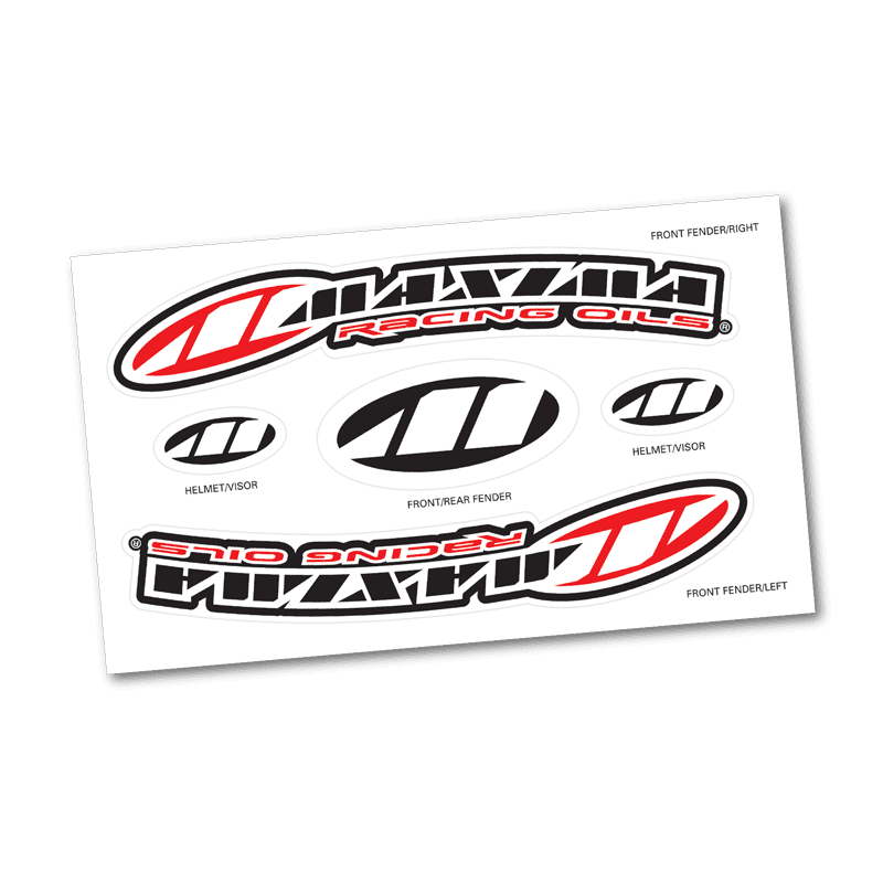 MAXIMA Decal Sheet - Factory Front Fender MX 15 mil