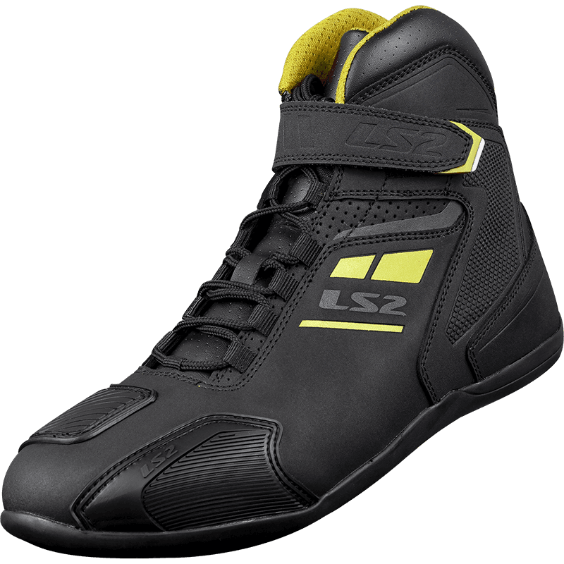LS2 GARRA LADY BOOTS BLACK H-V YELLOW