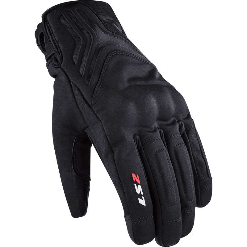 LS2 JET 2 MAN GLOVES BLACK
