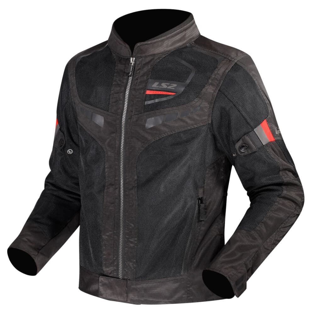 LS2 GARDA AIR MAN JACKET BLACK RED