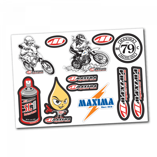 MAXIMA Decal Sheet - Maxima Vintage / Size 8.5" x 6" (22cm x 15.5cm)