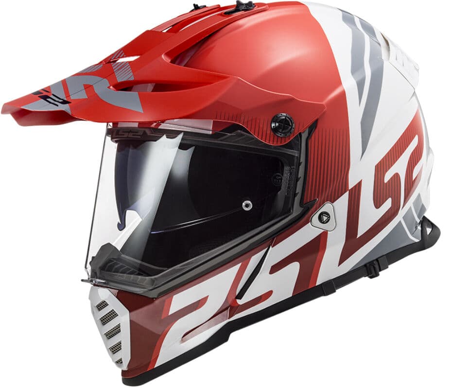 LS2 MX436 PIONEER EVO EVOLVE RED WHITE