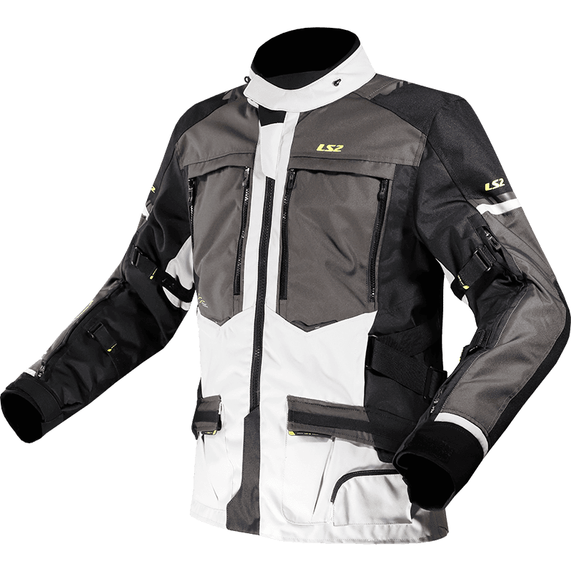 LS2 NORWAY MAN JACKET BLACK GREY YELLOW