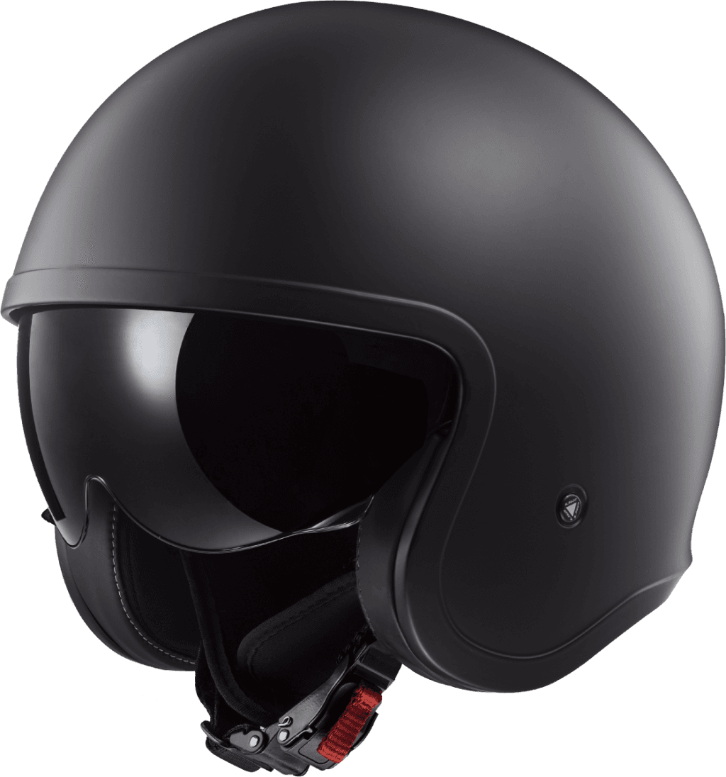 LS2 OF599 SPITFIRE II SOLID MATT BLACK-06