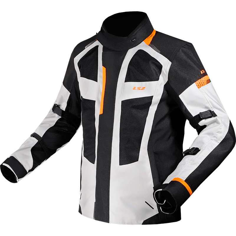 LS2 SCOUT MAN JACKET BLACK GREY ORANGE