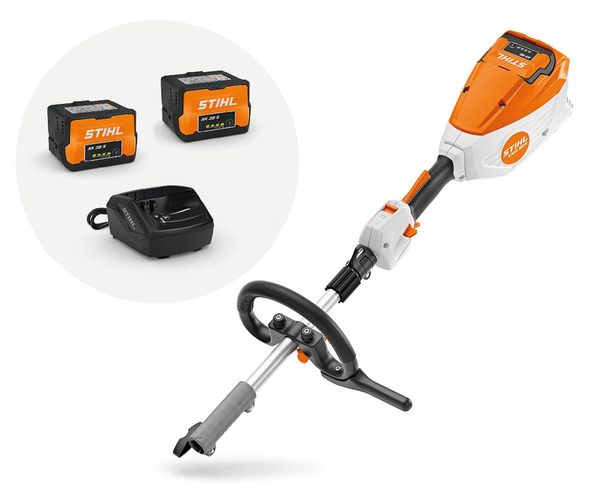 STIHL KMA 80 R set s 2 x AK 30 + AL 101