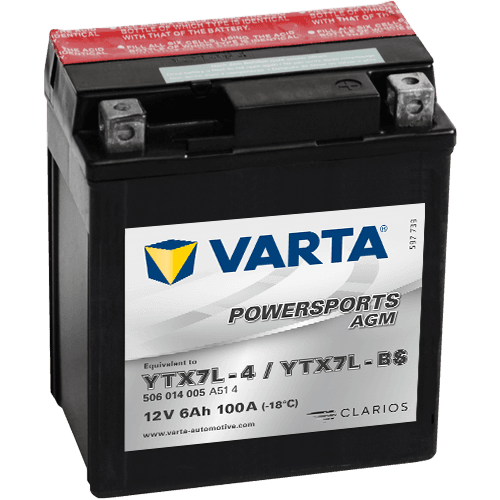 Varta 12V/6Ah - moto LF (YTX7L-4/YTX7L-BS)