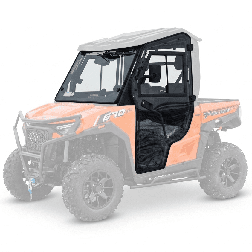 Complete Cabin with heating for Linhai UTV 670 T-BOSS without roof (fit with...