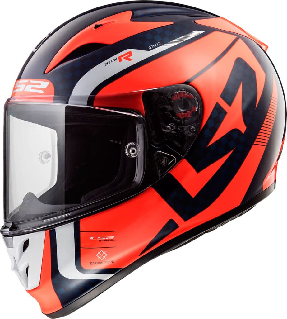 LS2 FF323 ARROW C EVO STING BLUE FLUO ORANGE