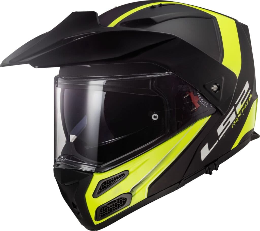 LS2 FF324 METRO EVO RAPID Matt Black Gloss Yellow, FOG FIGHTER (PINLOCK)