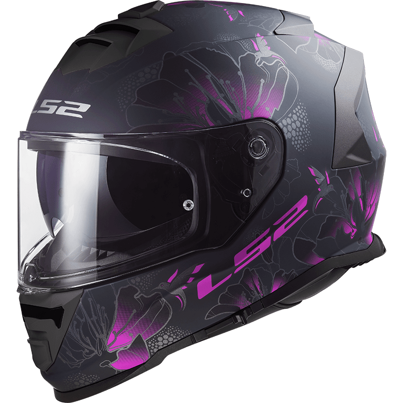 LS2 FF800 STORM BURST MATT BLACK PINK