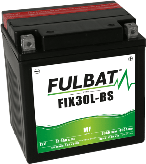 FULBAT Battery 12V/30Ah FIX30L-BS (YTX30L-BS) SEGWAY, CF MOTO, POLARIS, HARLEY...