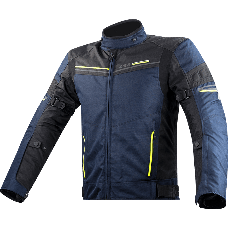 LS2 SHADOW MAN JACKET BLUE BLACK H-V YELLOW